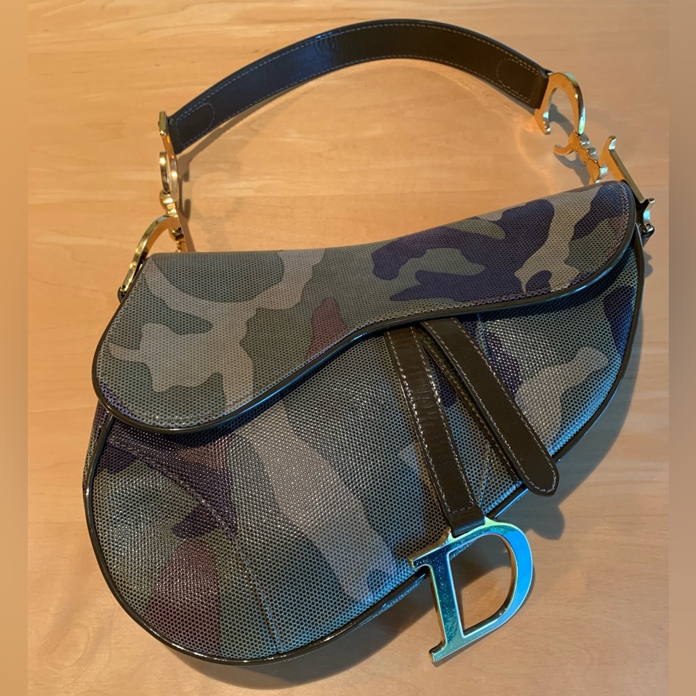 Christian Dior Camouflage Saddlebag